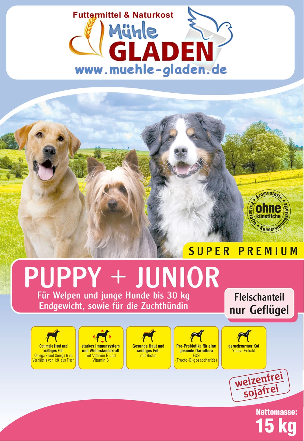 Gladen Puppy + Junior 5kg 3 Gladen Puppy + Junior 5kg