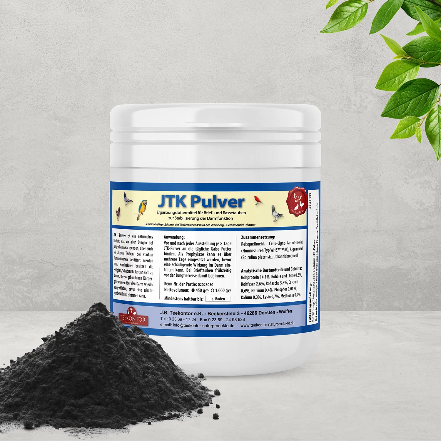 Teekontor JTK Pulver 450g 3 Teekontor JTK Pulver 450g